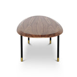 CELADON Coffee Table With Gold-Tipped Steel Legs