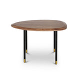 CELADON Coffee Table With Gold-Tipped Steel Legs