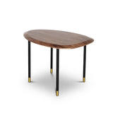 CELADON Coffee Table With Gold-Tipped Steel Legs
