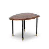 CELADON Coffee Table With Gold-Tipped Steel Legs