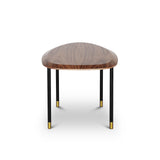 CELADON Coffee Table With Gold-Tipped Steel Legs