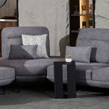 STEM Black Steel with Storage Coffee Side Table