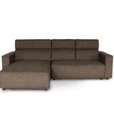 KARL SA Fabric with Adjustable Headrests L-Shape Sofa