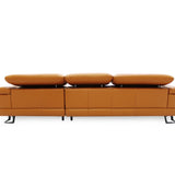 KORUS Leather Adjustable Headrest Modular Sofa