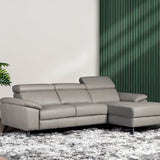 MARVIN Leather Adjustable Headrests Sofa