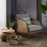 NASH rattan fabric armchair