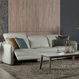 PENNA Leather Motorised Recliner with Adjustable Headrests Modular Sofa