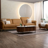 VINGE Leather Adjustable Headrest Modular Sofa