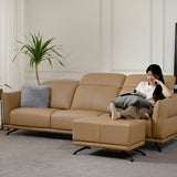 ETTA Leather Adjustable Headrest Modular Sofa