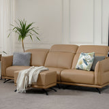 ETTA Leather Adjustable Headrest Modular Sofa