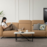 ETTA Leather Adjustable Headrest Modular Sofa