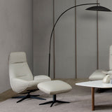 OSLO Leather Swivel Adjustable Headrest Single Sofa