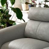 BORGES Leather Luxury Plush Back and Headrest Modular Sofa