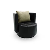 CLUB Leather Swivel Armchair