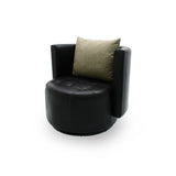 CLUB Leather Swivel Armchair