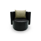 CLUB Leather Swivel Armchair