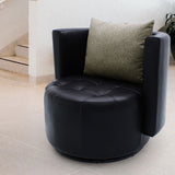 CLUB Faux Leather Swivel Armchair