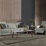 PENNA Leather Motorised Recliner with Adjustable Headrests Modular Sofa