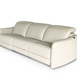 PENNA Leather Motorised Recliner with Adjustable Headrests Modular Sofa