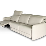 PENNA Leather Motorised Recliner with Adjustable Headrests Modular Sofa