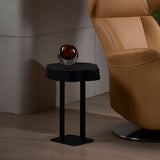 IGNIS Solid Charred Wood Side Table