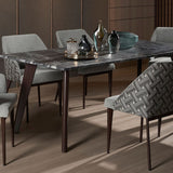 BLACK BEAUTY Granite Dining Table with HATCH Dining Chairs