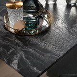BLACK BEAUTY Granite Dining Table with HATCH Dining Chairs