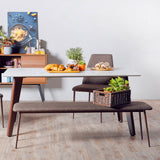 KAY Quartz Top Dining Table with HENRY Dining Chairs