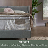 NATURA Naturally Hypoallergenic Bamboo Fibre and Latex Responsive Coil Support Mattress