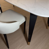 NERO with Carrara Quartz Dining Table