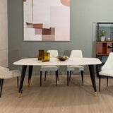 NERO with Carrara Quartz Dining Table