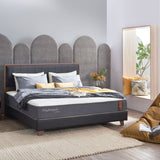TRINITY Faux Leather Headboard Bed Frame