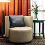 CLUB Leather Swivel Armchair