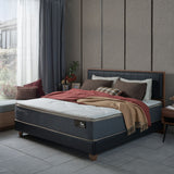 SPINAL SUPREME Sanitized® Antimicrobial Natural Latex Top Responsive Coil Support Mattress