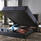 TRINITY Leather with Storage Lift Divan Bed Frame
