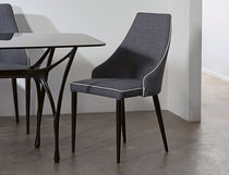 Charles dining chairs styled in a modern dining setting