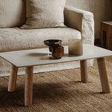 BELA Quartz Top with Marble Accents Coffee Table