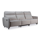 HOMER Fabric High Backrest with USB Ports Motorised Recliner Sofa