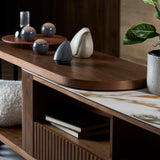 FLUTO Sintered Stone Top Extendable TV Console