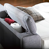APOLLO Fabric Storage with Adjustable Headboard Bed Frame