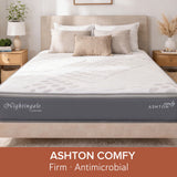 ASHTON Comfy High Resilient Polyurethane with Individual Pocketed Spring Support Foam Mattress