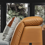 FLIQ Leather with Adjustable Headboard Bed Frame