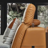 FLIQ Leather with Adjustable Headboard Bed Frame