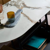FLUTO Sintered Stone Convertible Coffee Table