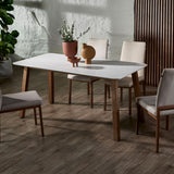 BOLDA Quartz Top Dining Table with FLEX Dining Chairs