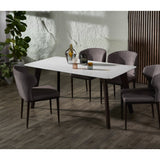 KAY Quartz with Marble Accents Dining Table
