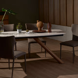 BRANCA Quartz With Marble Accents Dining Table