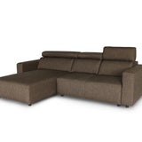 KARL SA Fabric with Adjustable Headrests L-Shape Sofa