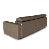 KARL SA Fabric with Adjustable Headrests L-Shape Sofa
