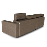 KARL SA Fabric with Adjustable Headrests L-Shape Sofa